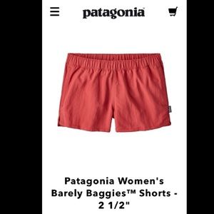 Patigonia Women’s Barely Baggies Shorts